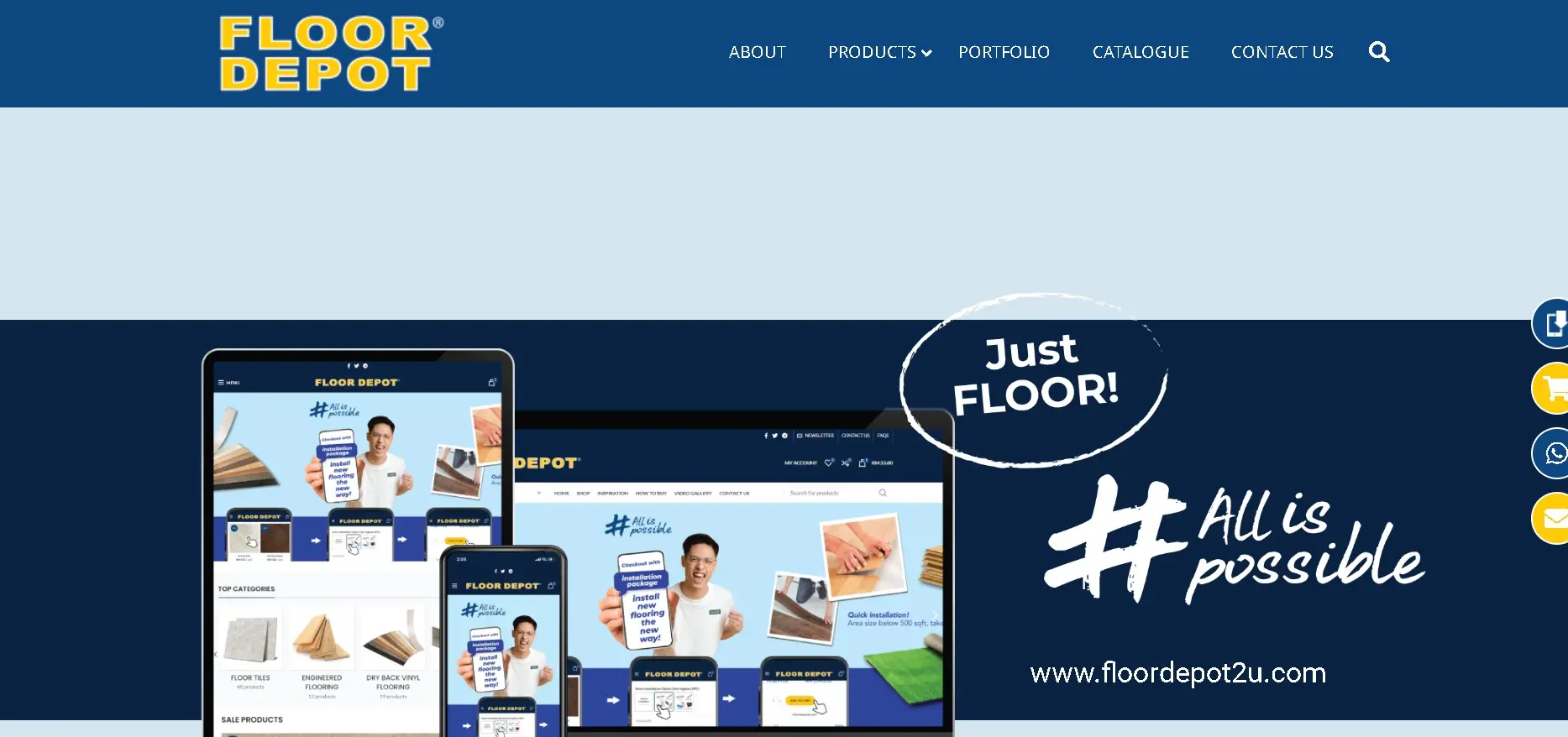 FLOOR DEPOT website