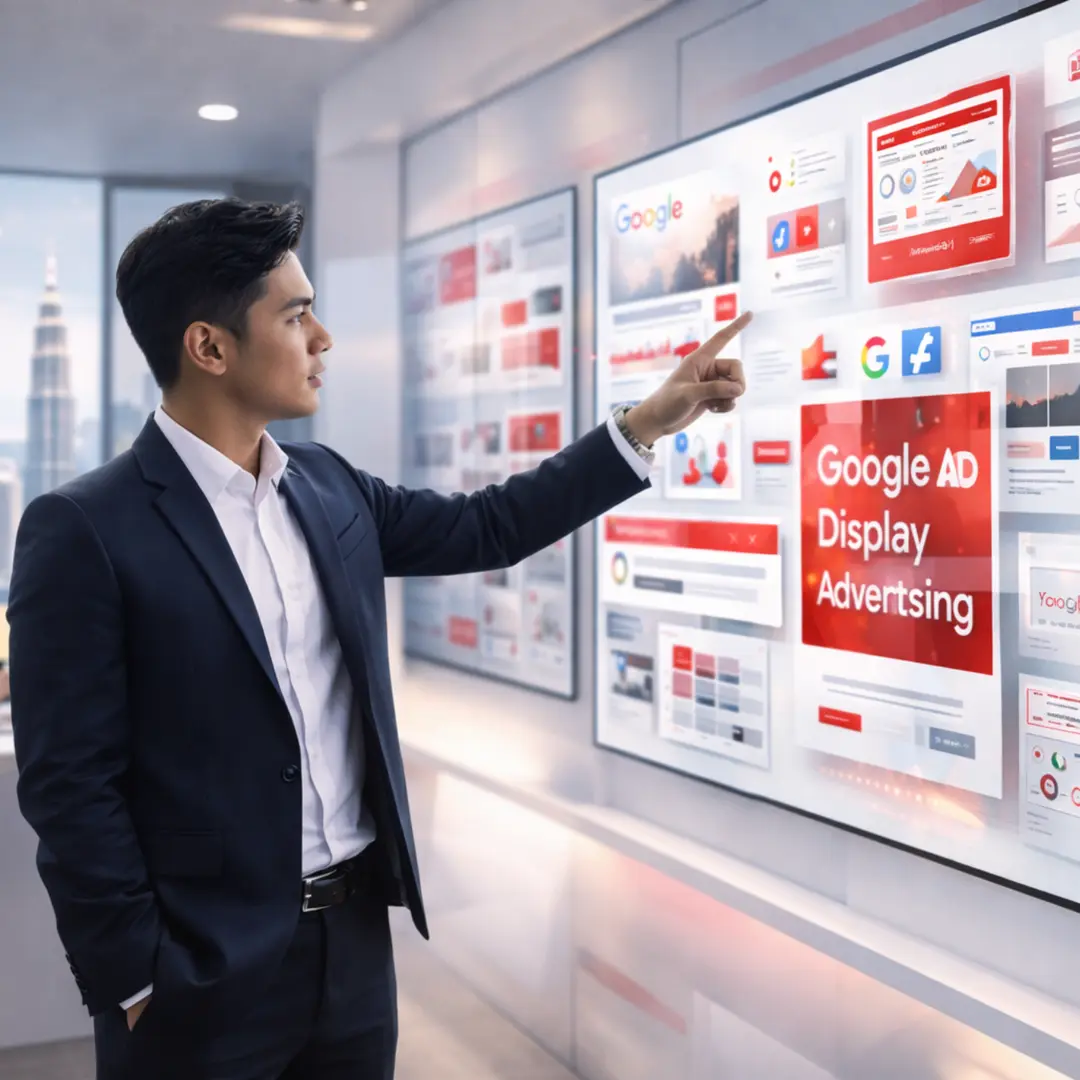 Digital marketing expert managing Google Ads campaigns as a Google Ads Premier Partner, optimizing display advertising performance and analytics dashboard
