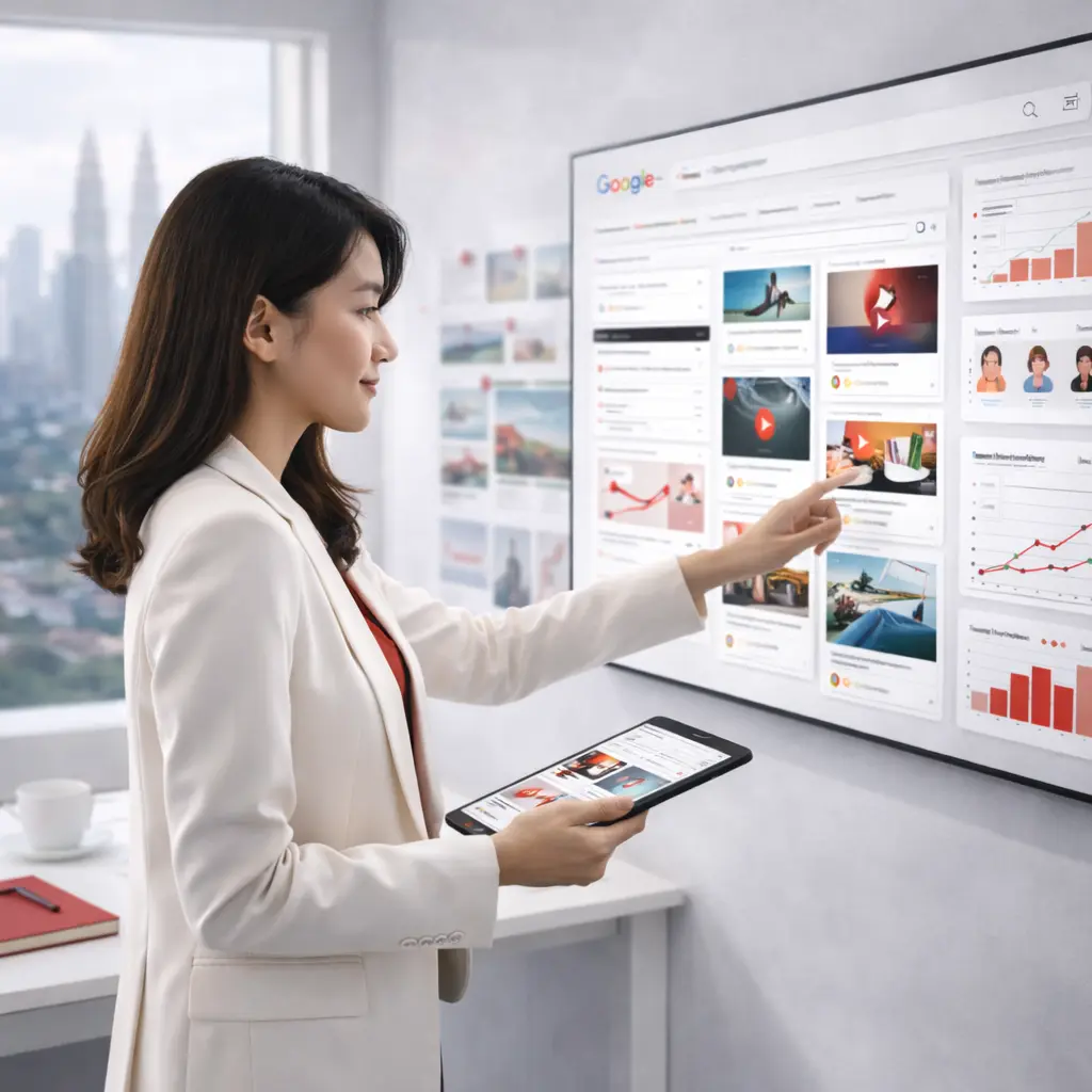 Digital marketing specialist managing Google Ads campaigns as a Google Premier Agency, analysing performance data and optimising display and video ads on dashboard